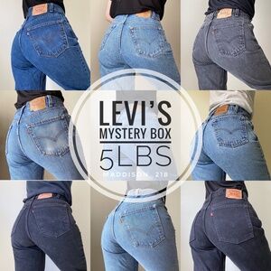 Levis Vintage 5lbs Mystery Box High Rise Dad Jeans